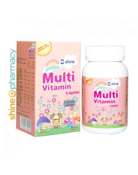 Shine Junior Multivitamin Plus Chewable Tablet (Tutti-Frutti Flavour) 100S